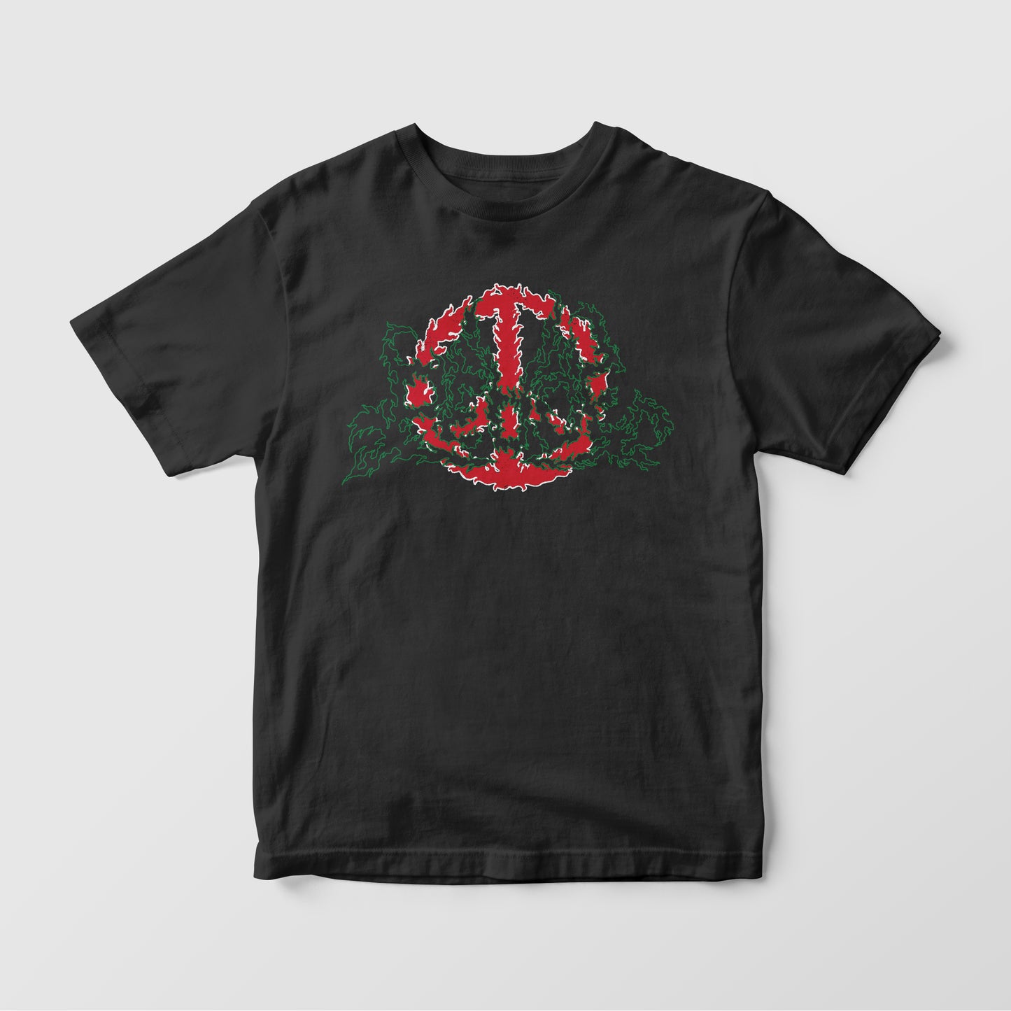 PEACE ON FIRE - Black Tee