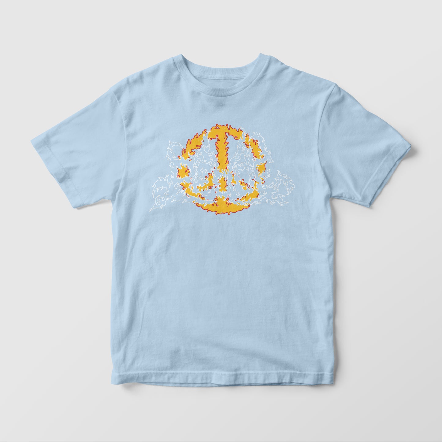 PEACE ON FIRE - L.Blue Tee