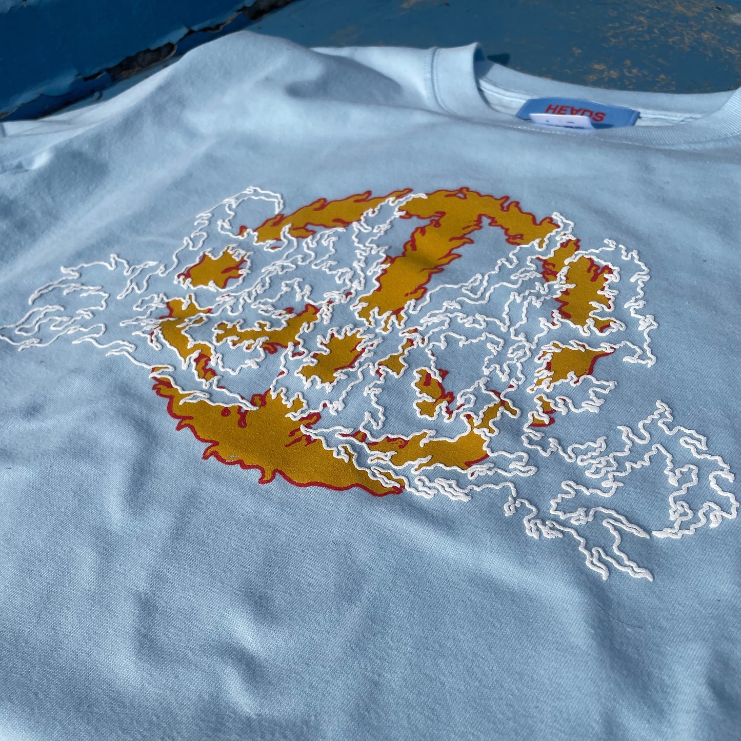 PEACE ON FIRE - L.Blue Tee