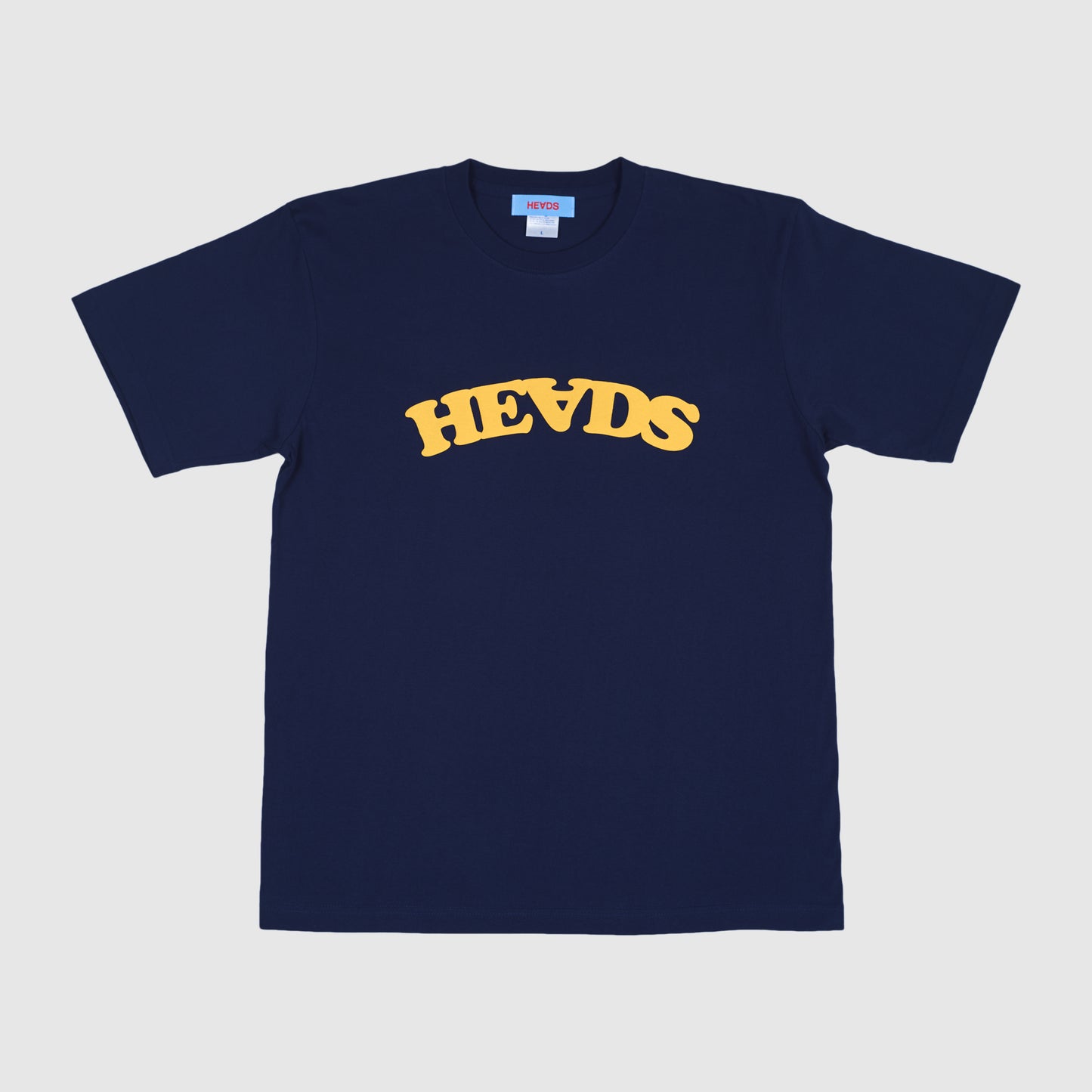 HE∀DS LOGO - Navy Tee