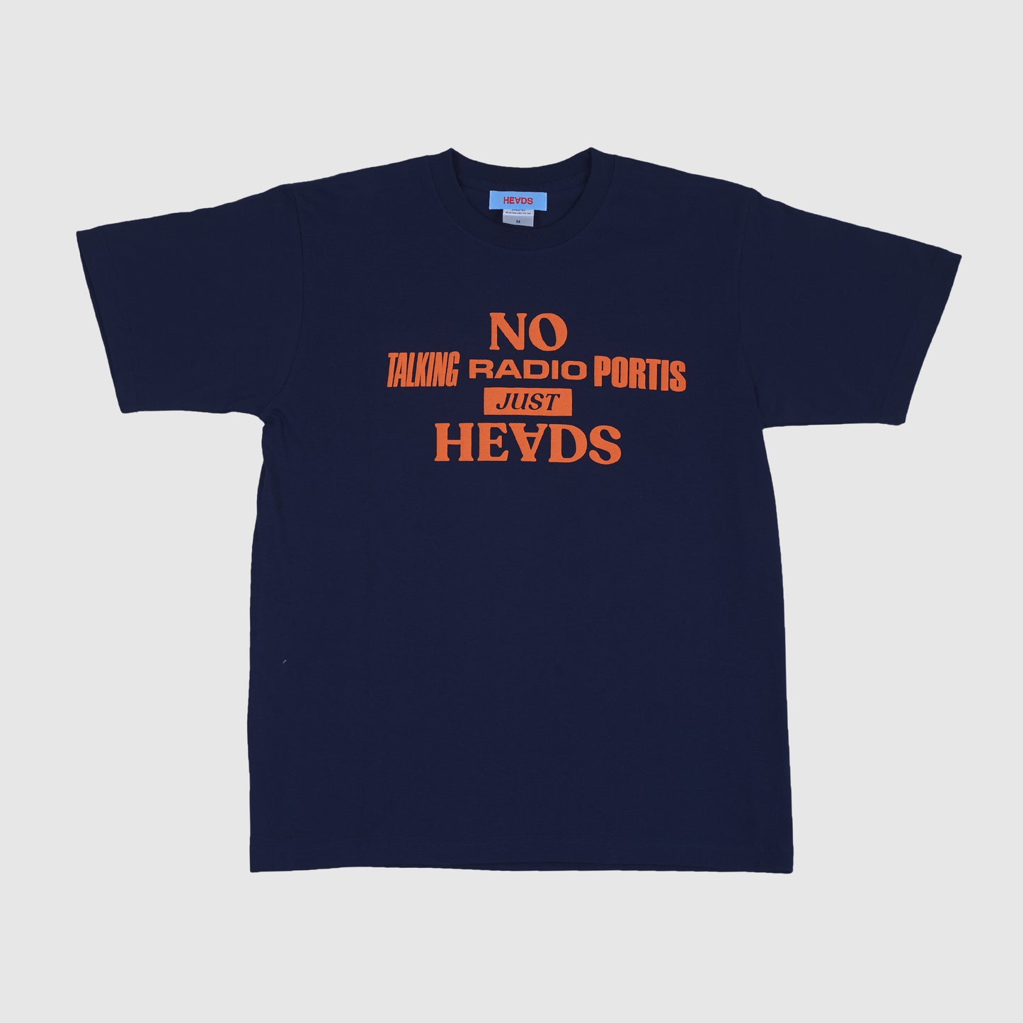 NO TALKIN RADIO PORTIS HE∀DS - Navy Tee