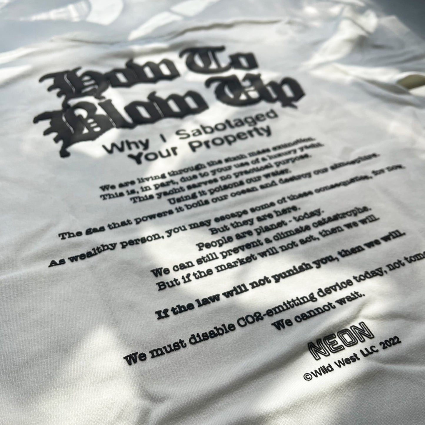 Sabotage - White Tee