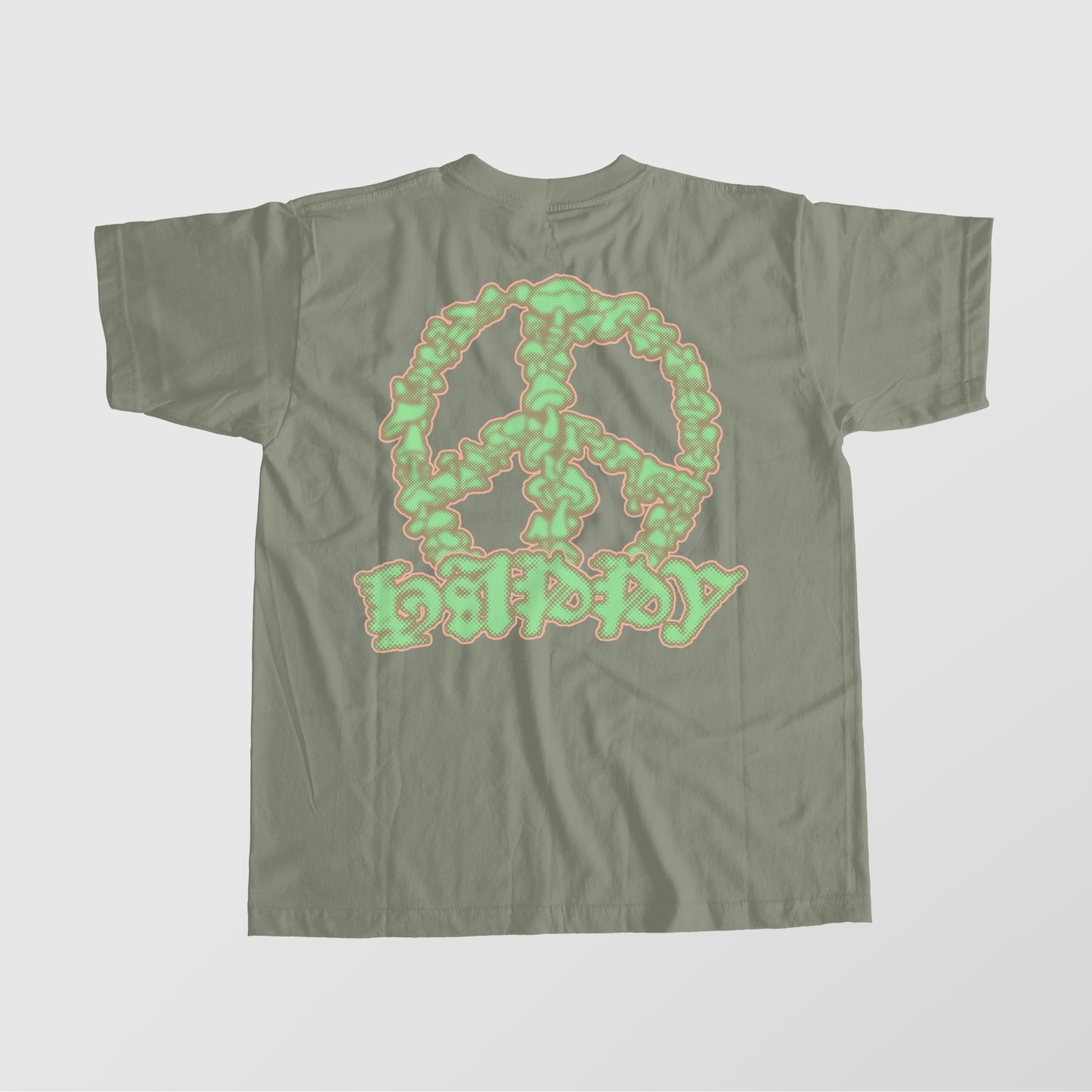 Happy Mushroom - Sage Green Tee