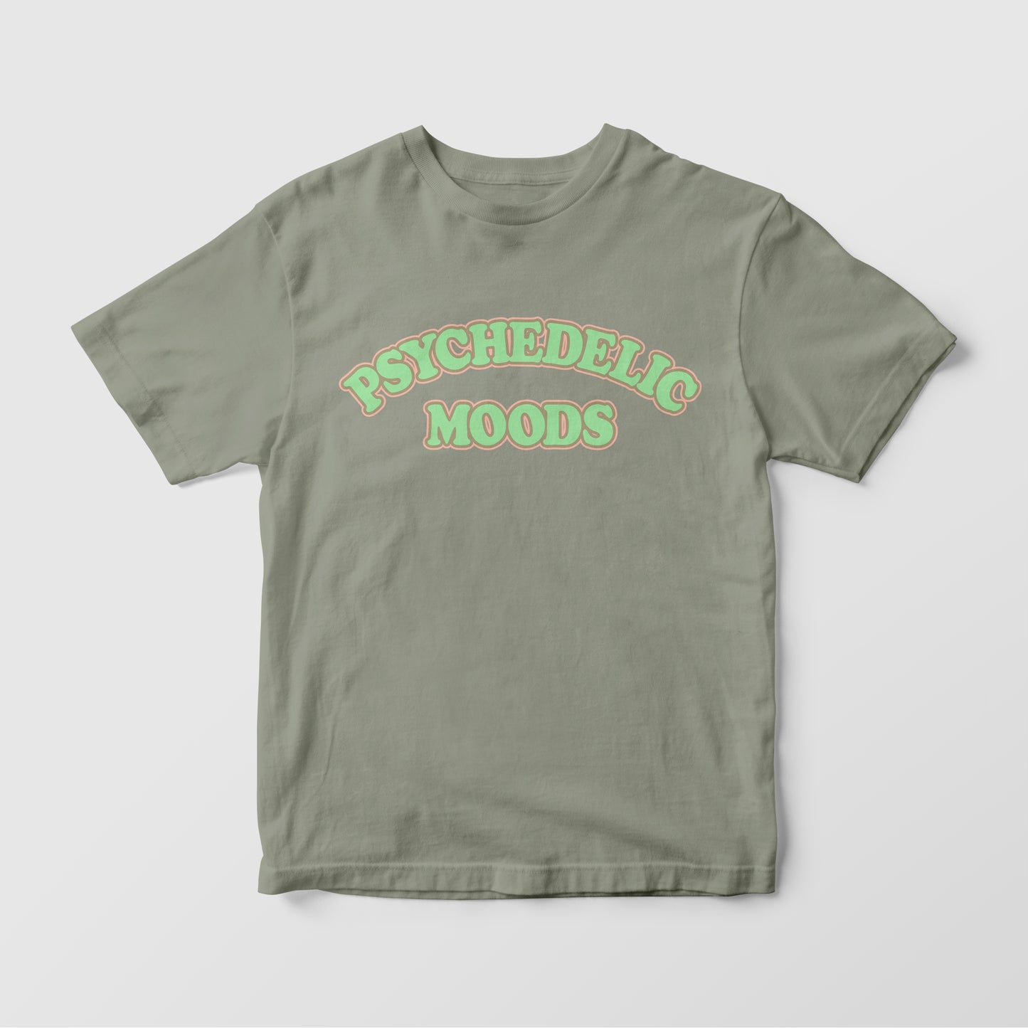 Happy Mushroom - Sage Green Tee