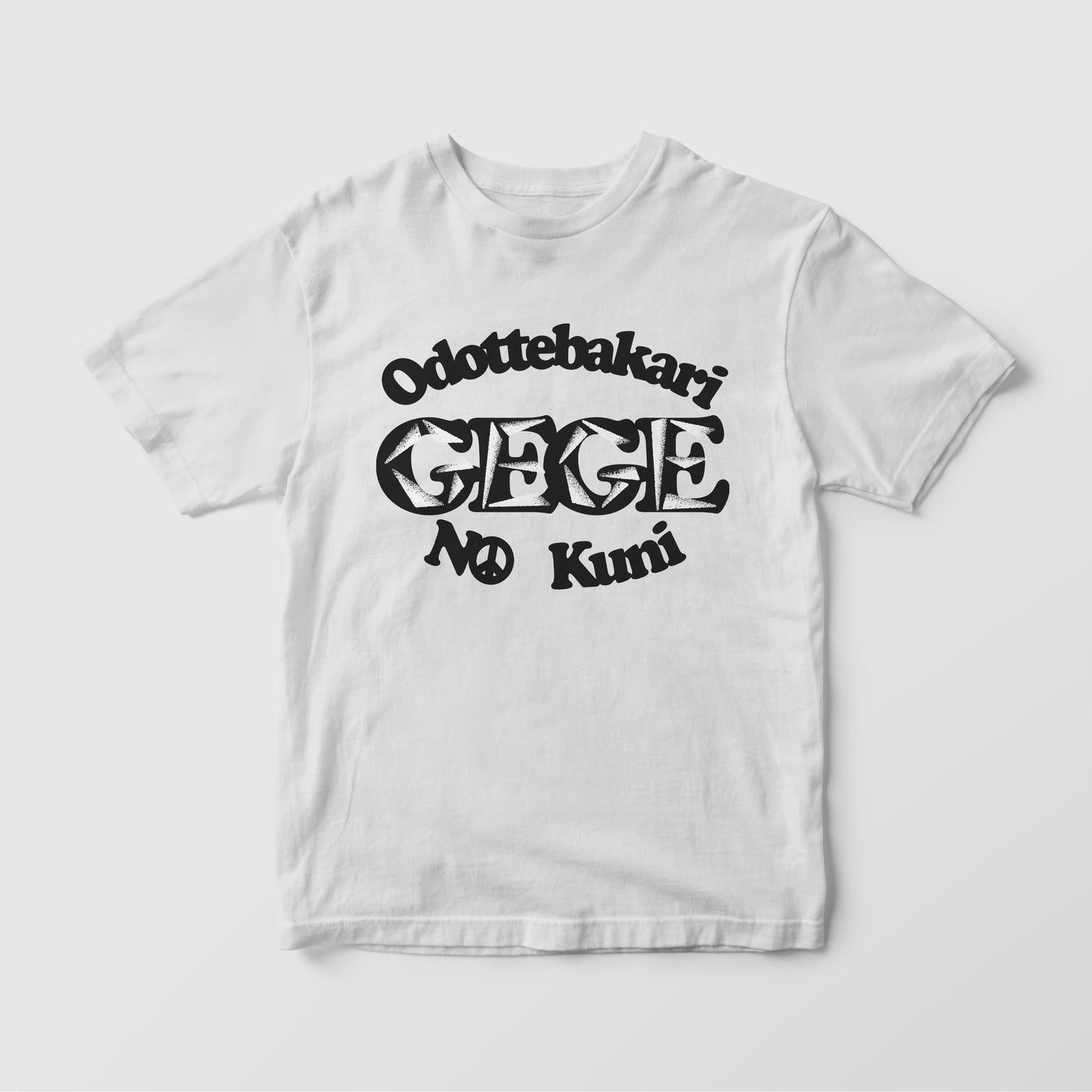 Odottebakari No Kuni - GEGE - White Tee (Limited)