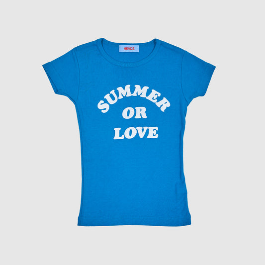 SUMMER OR LOVE mini - Sky Tee